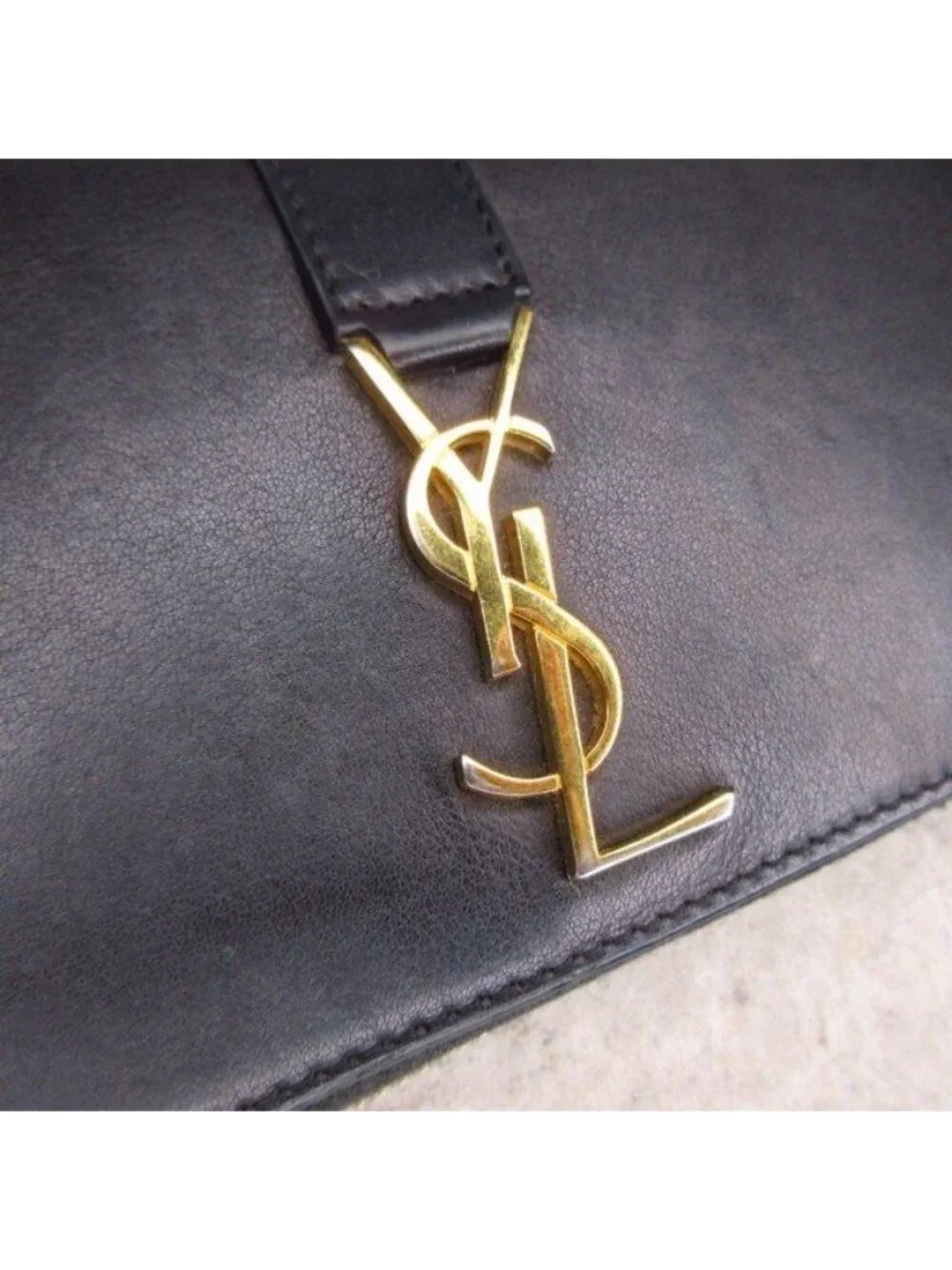 Saint Laurent Paris Cassandra Wallet Round Zip Logo Black - Picture 5 of 9